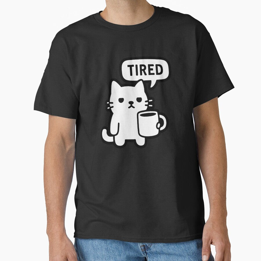 Tired Cat with Coffee by zzz888