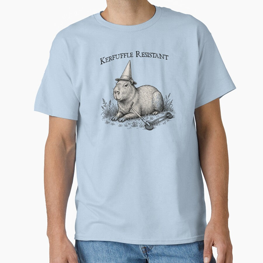 Funny Capybara Wizard Kerfuffle Resistant Retro Art by FIREDesignsPOD