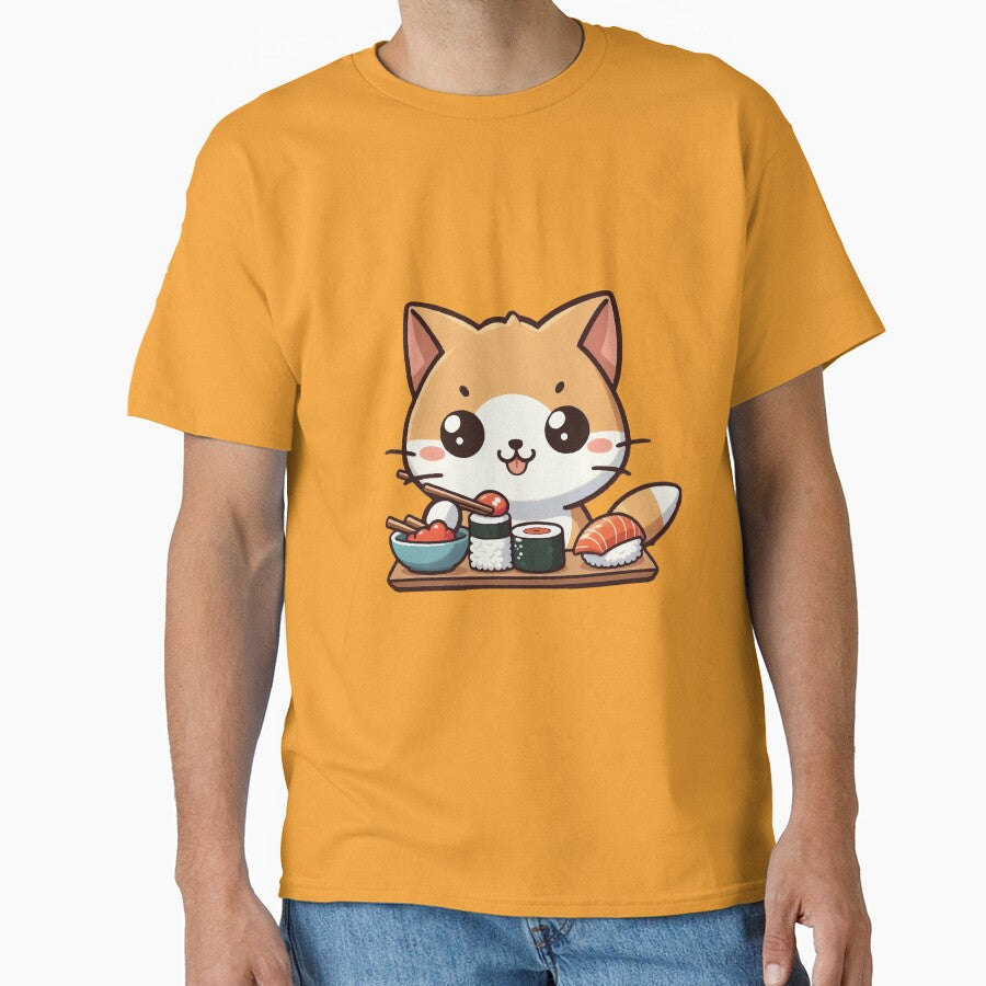 Kawaii Sushi Orange Cat Designs for Your Home by SOMI SOMI