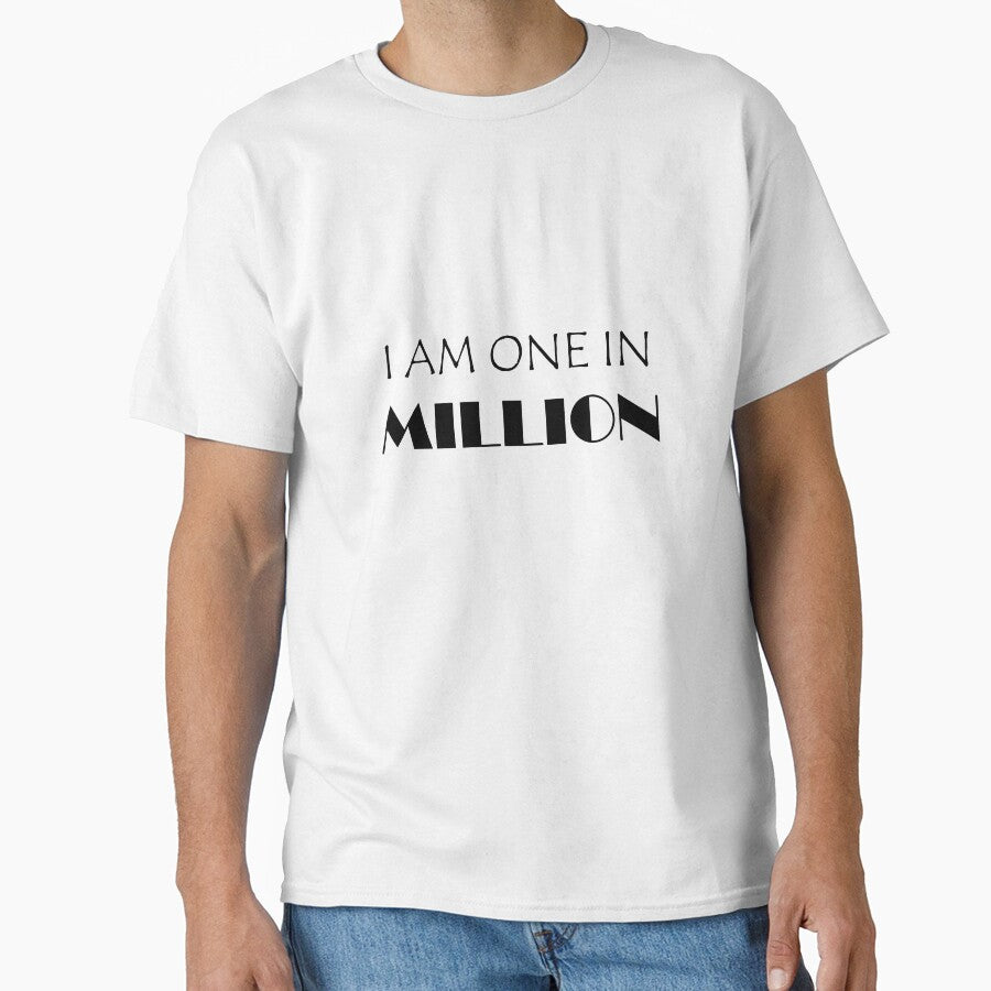 I AM ONE IN MILLION , motivational quote for athletes, motivation by Artist-Bhumi