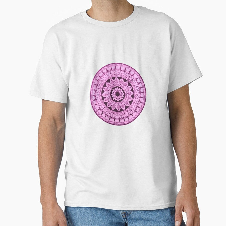 Hand Drawn Purple Mandala Design by Zedart