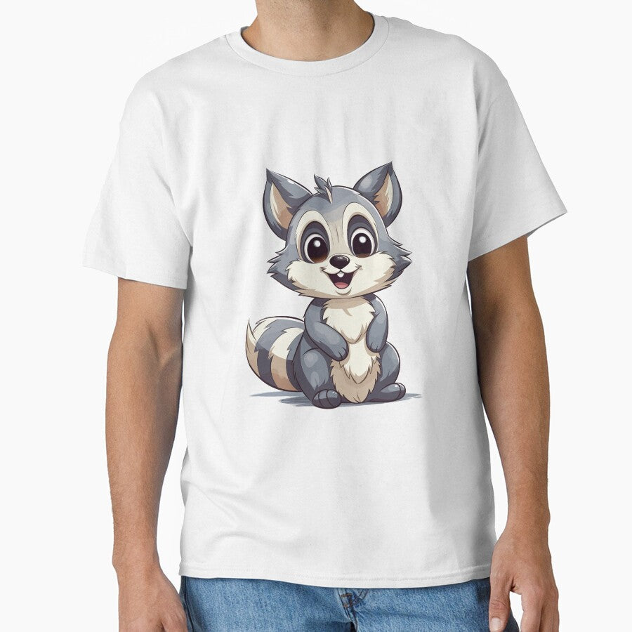 Happy Raccoon - Playful and Cheerful Wildlife Art Print by QualityQuest
