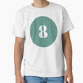 Number Eight (8) in Green Circle by Ching Teoh