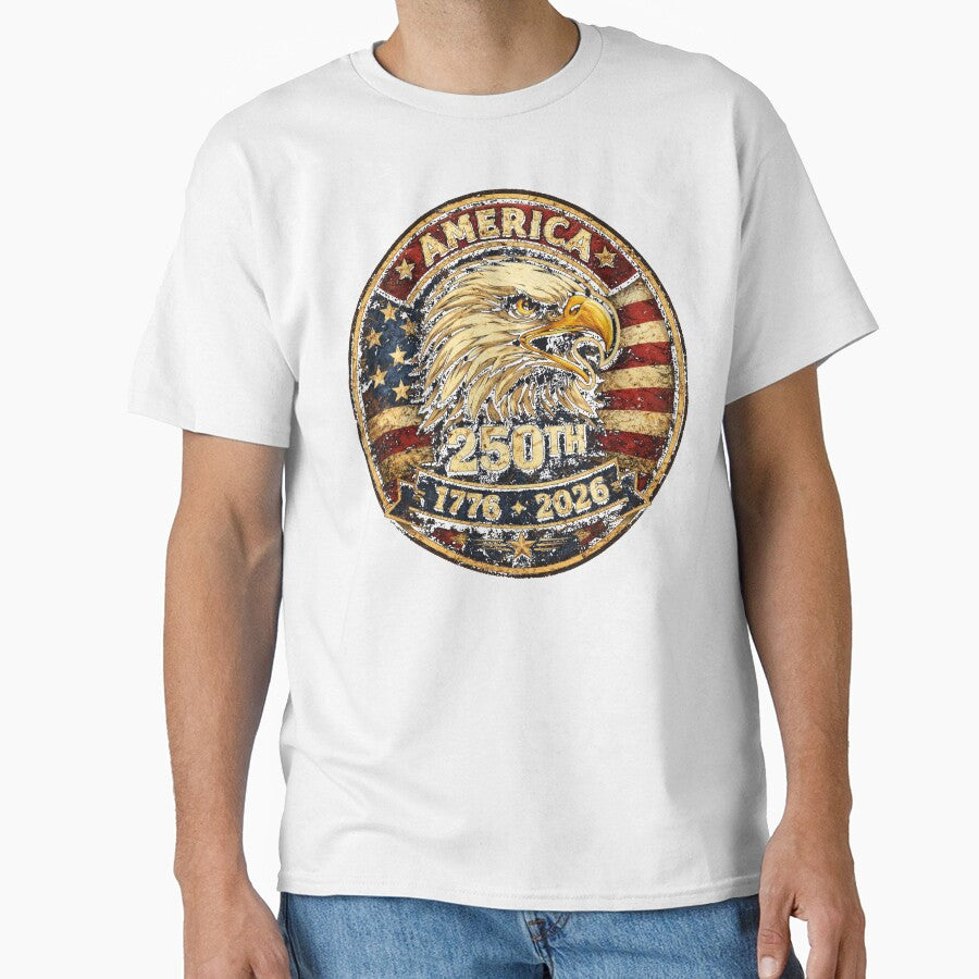 Rustic America 250th Anniversary Eagle 1776-2026 by Iron Eagle Co.