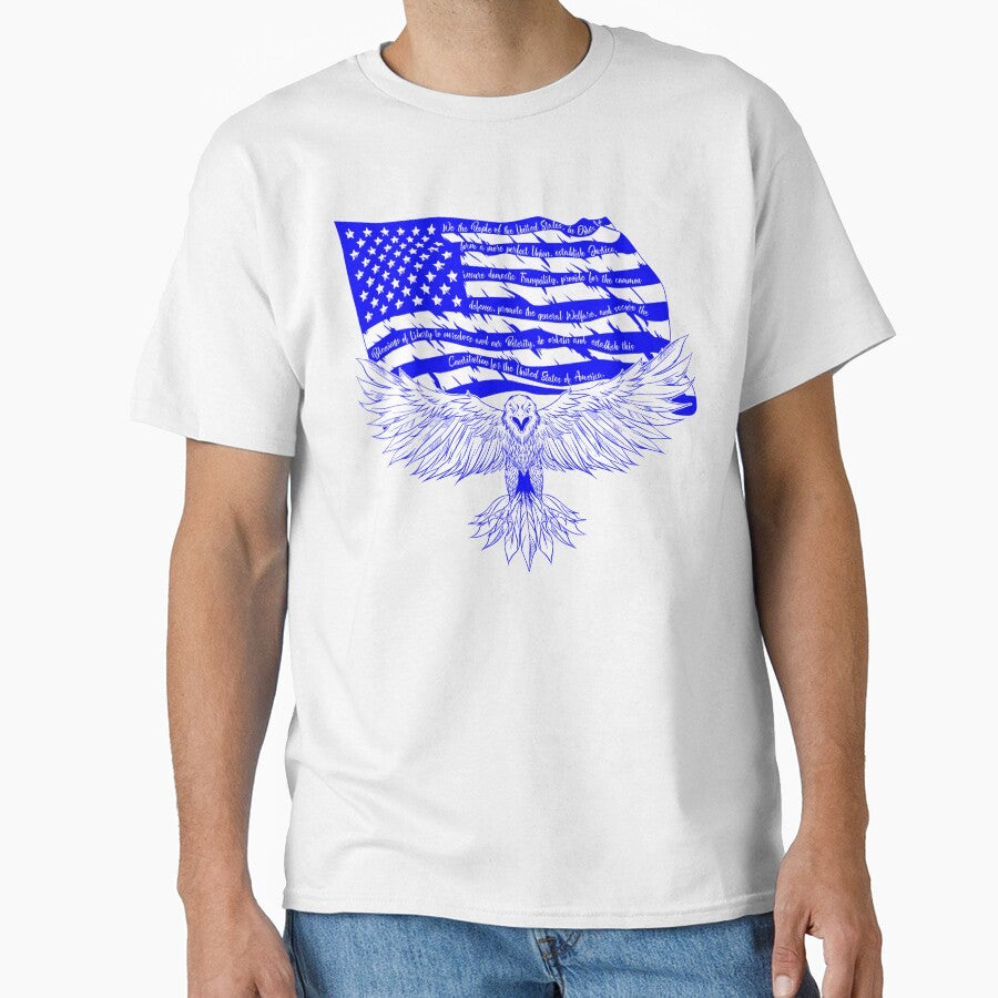 Blue US Flag Eagle by LimeStorm