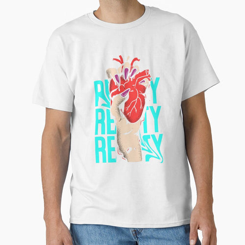 "Love in Your Hands: Heart Holding T-Shirt" by Jomfy-Comfy