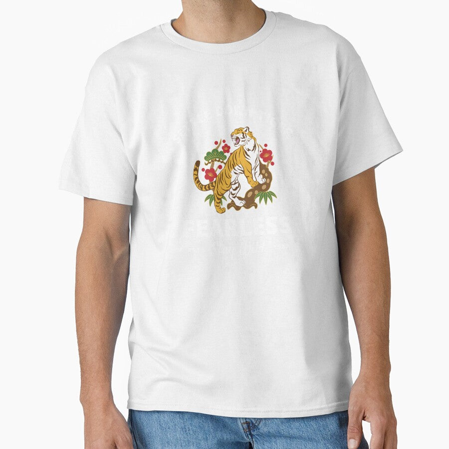 Settle Down Tiger Fearless Stay Wild by FreshSqueezedCo