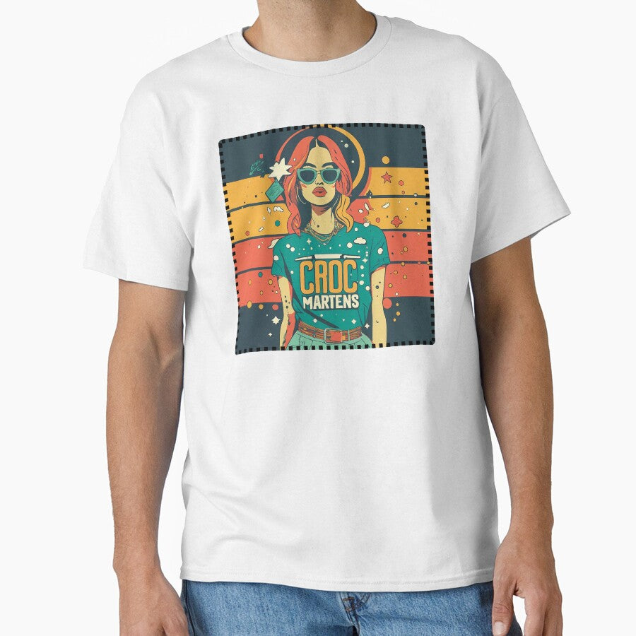 Croc Martens T-shirt Style Stickers by sfwArt