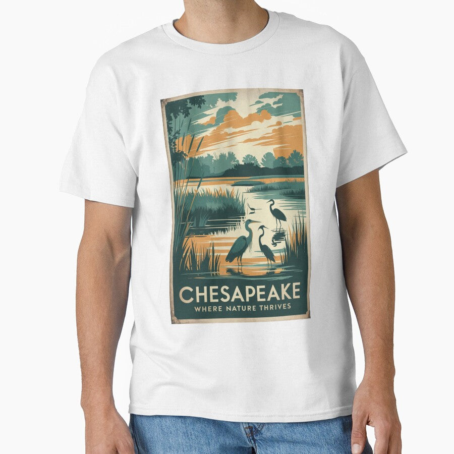 Chesapeake Vintage Travel Poster by TravelerRat