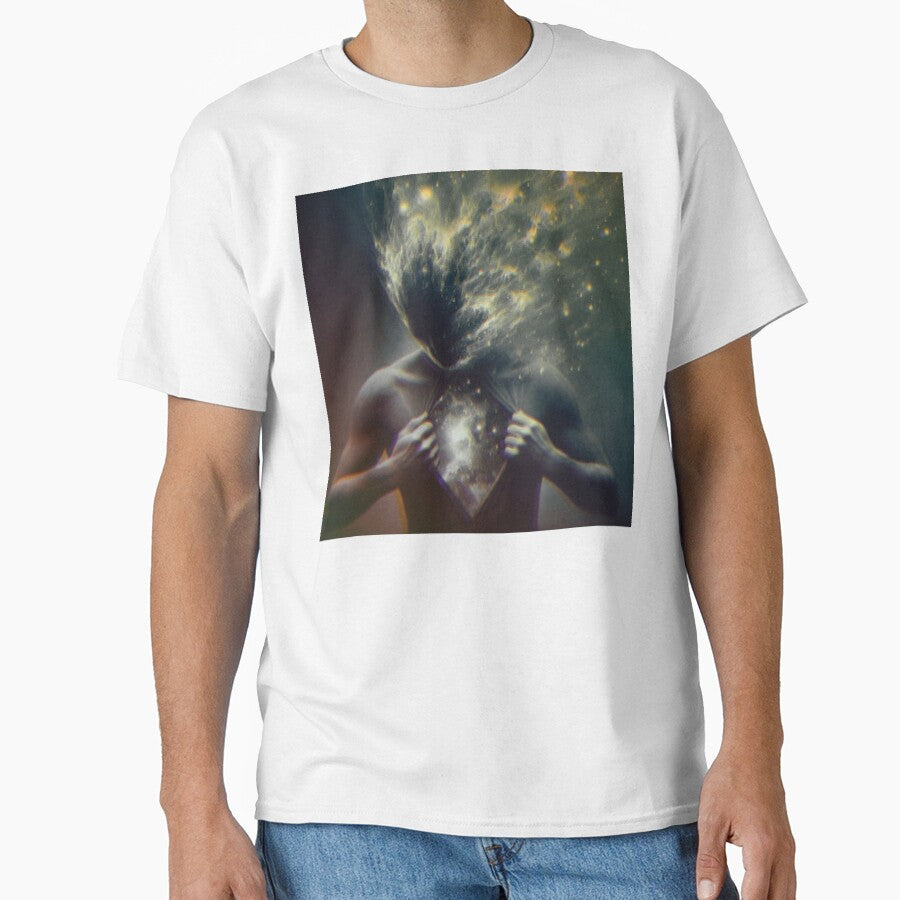 surreal man universe hair inner power art surrealism by MaciejPetelski