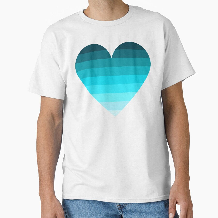 Aesthetic Mint Blue Gradient Pattern by quinellie