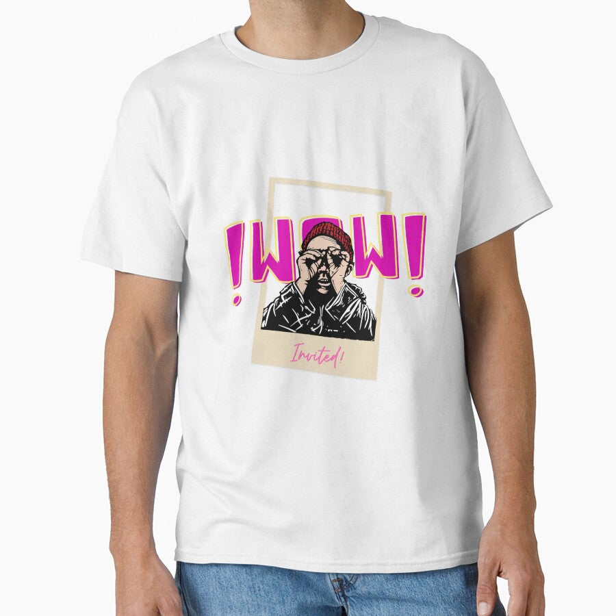 Beautiful wow black & pink print by Artsyclick