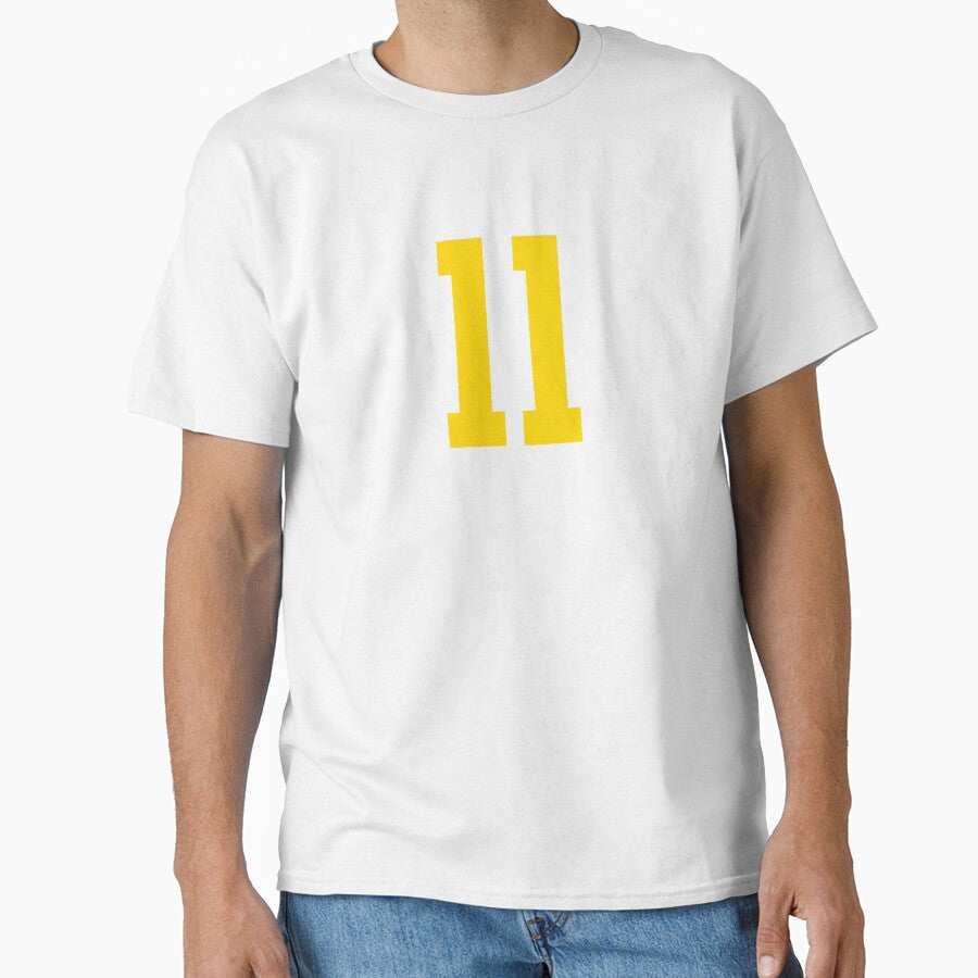 Bold Yellow Sports Number 11 by NECHSTORE