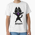 Cute Black Cat Attack! by CatShirtDotShop