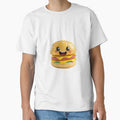 Cartoon Style Cheeseburger Hamburger Sandwich Logo Stickers, Logo, Illustration, Wall arts, Art Prints and More by Kevin Lou