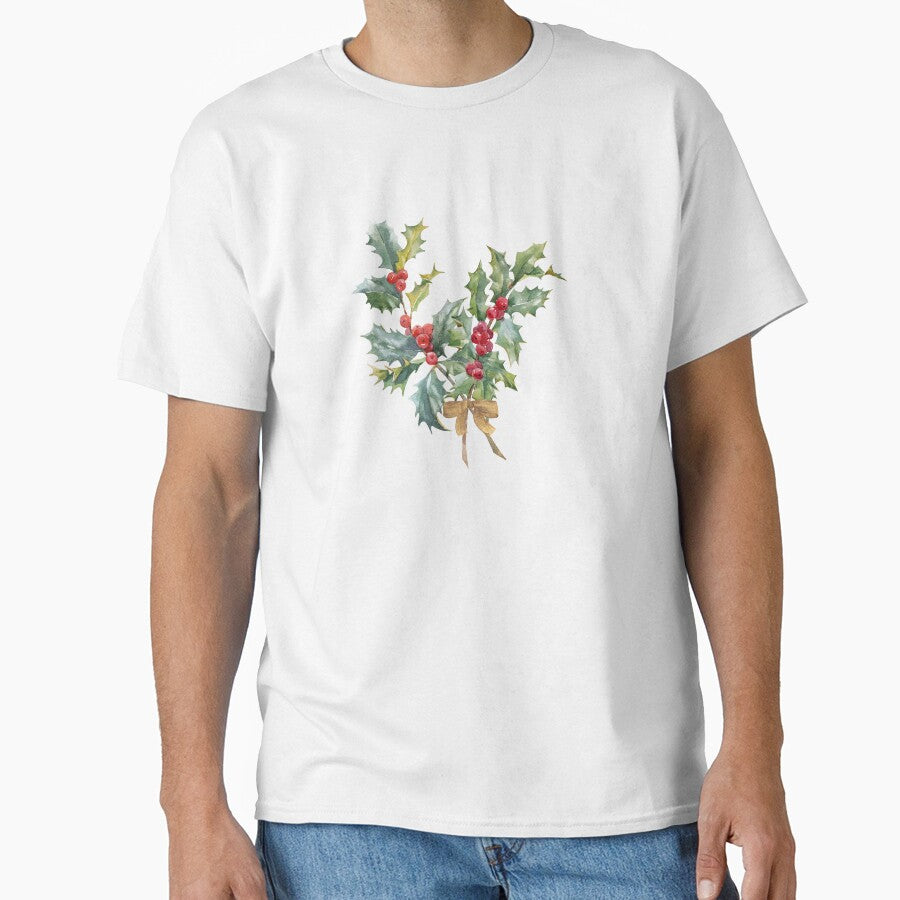 flower December Birthday Blooms: Festive Holly by Playful Strokes pom@pom