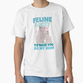 Feline Lucky To Have You As My Mom Cute Cat Pun by ricricswert