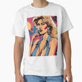 Vintage 80s Logo: Blonde girl on the cover with a unique and nostalgic style. by roma252