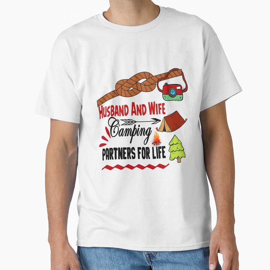 Husband And Wife Camping Partners For Life, love forever by ESAMSTORE
