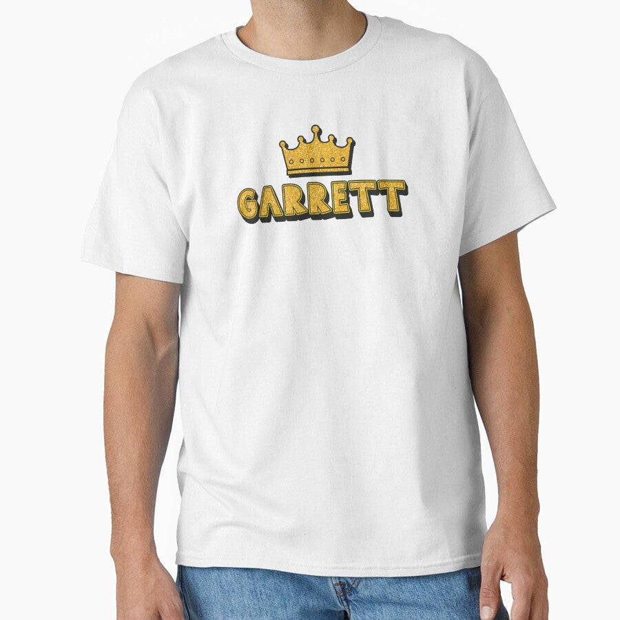 Garrett Personalized Name With Crown - Cool & Funny Custom Gift for Men and Boys by Oussinc