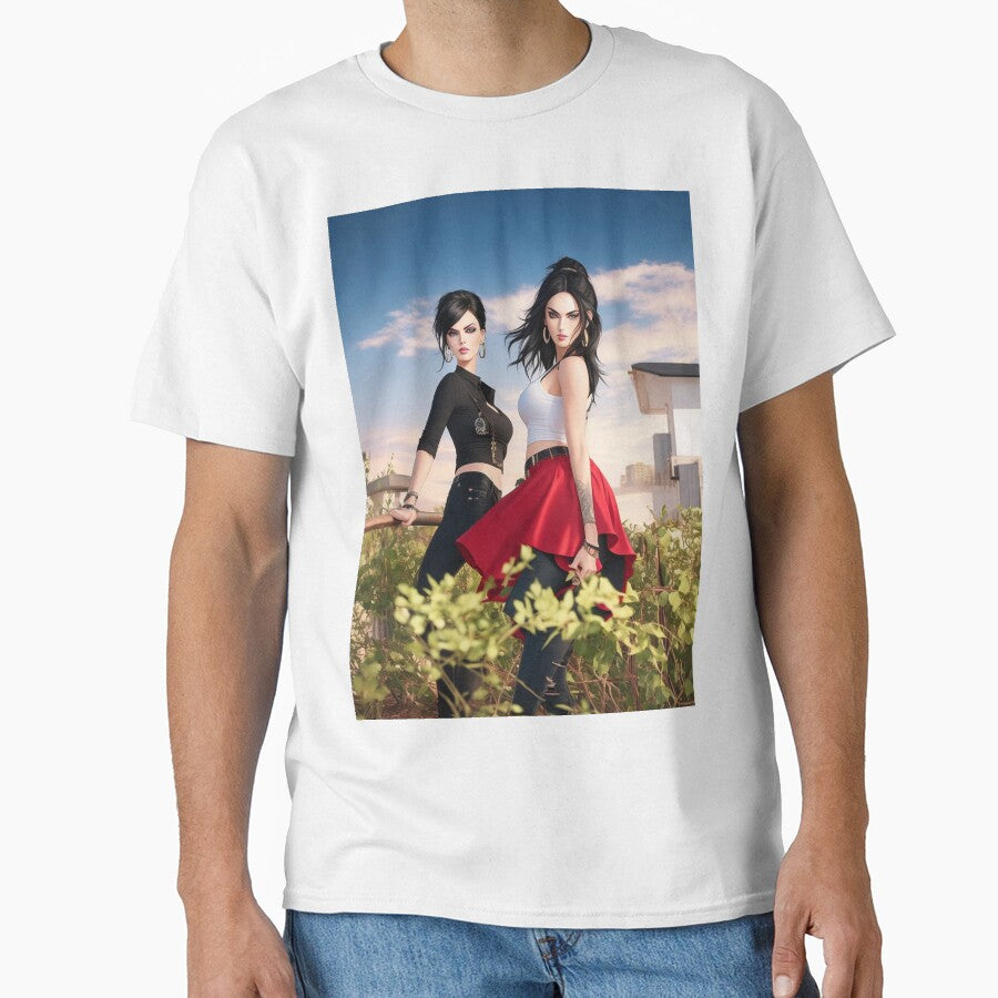 Lovely artwork featuring trendy fashionable glamorous women by Vintage Designs +
