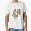 beautiful hand drawn rooster by romio006