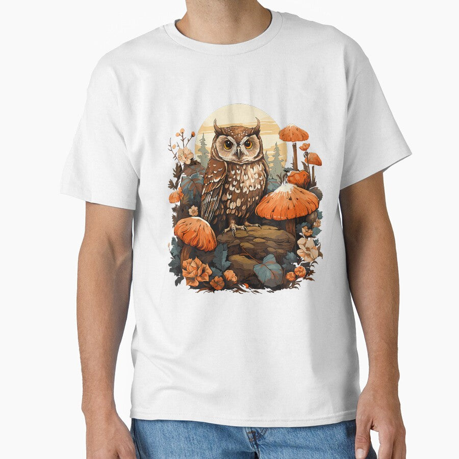 Cottagecore Owl Aesthetic Mushroom Outfit For Women by MarianMartha