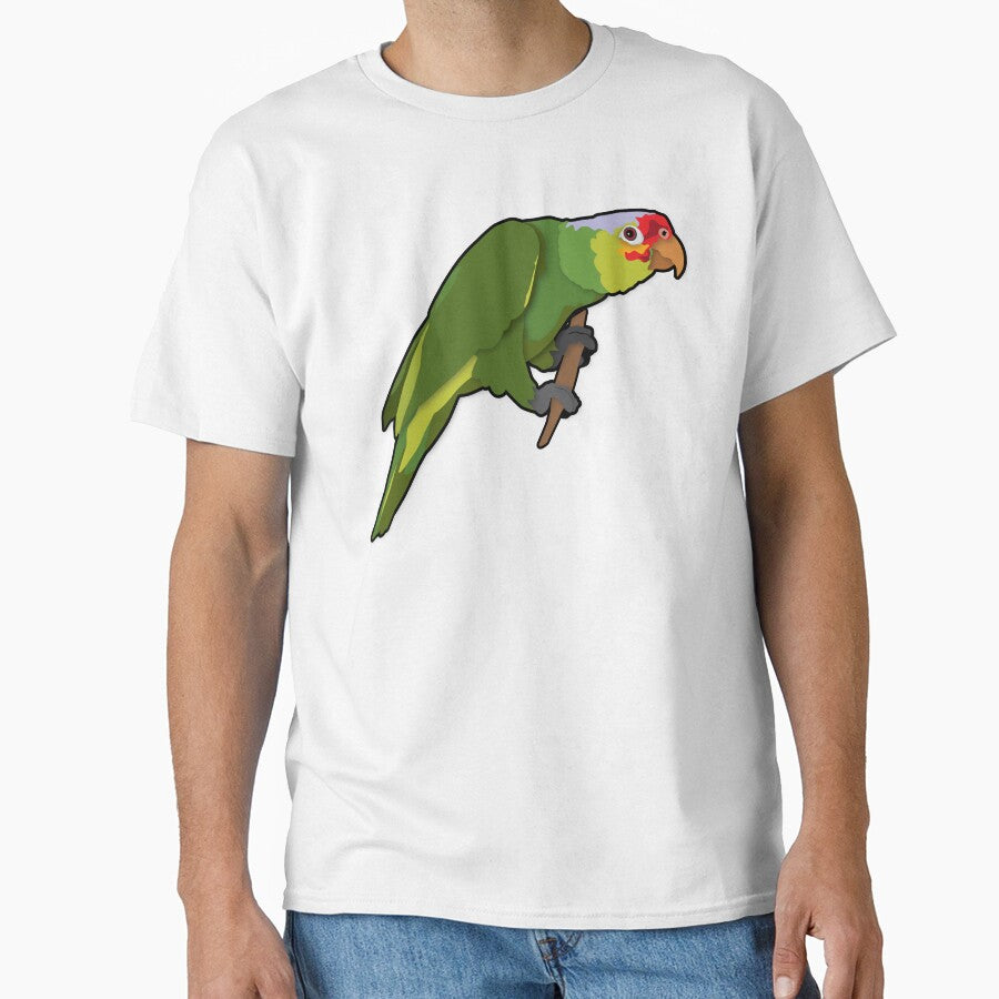 Curious Red-Lored Amazon Parrot by StuffInBetween