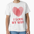 Couple Fingerprint Heart I Love My Wife by FemmePod