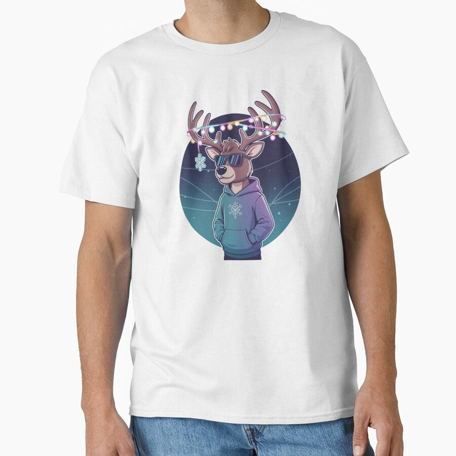 Rebel Reindeer Neon Holiday Vibes by GrzeGorzoG