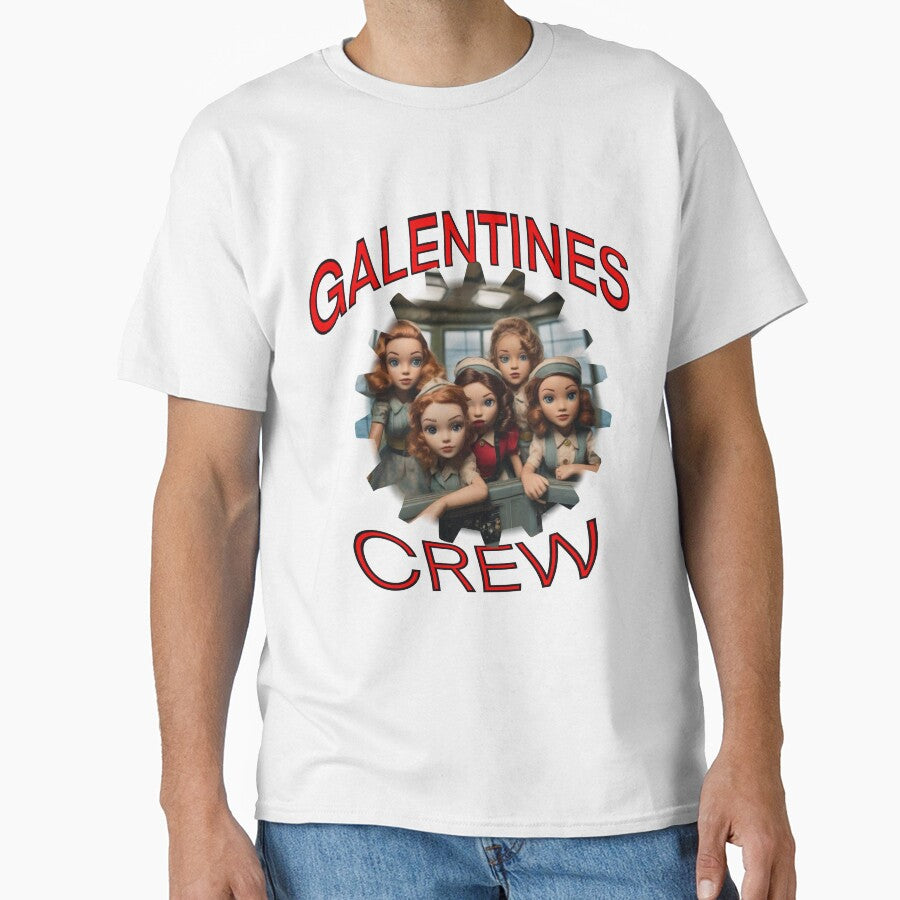 Cartoon Underwater US Navy American Girls Galentines crew on submarine on Galentines day and Galentines party, gift idea for Galentines day by sailorsam1805
