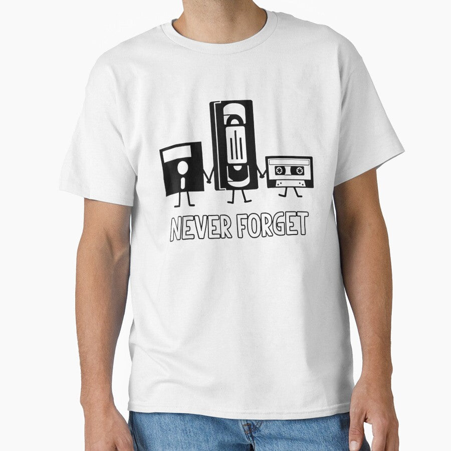 Novelty Mens Never Forget Retro Vintage Cassette Tape by keithldavis
