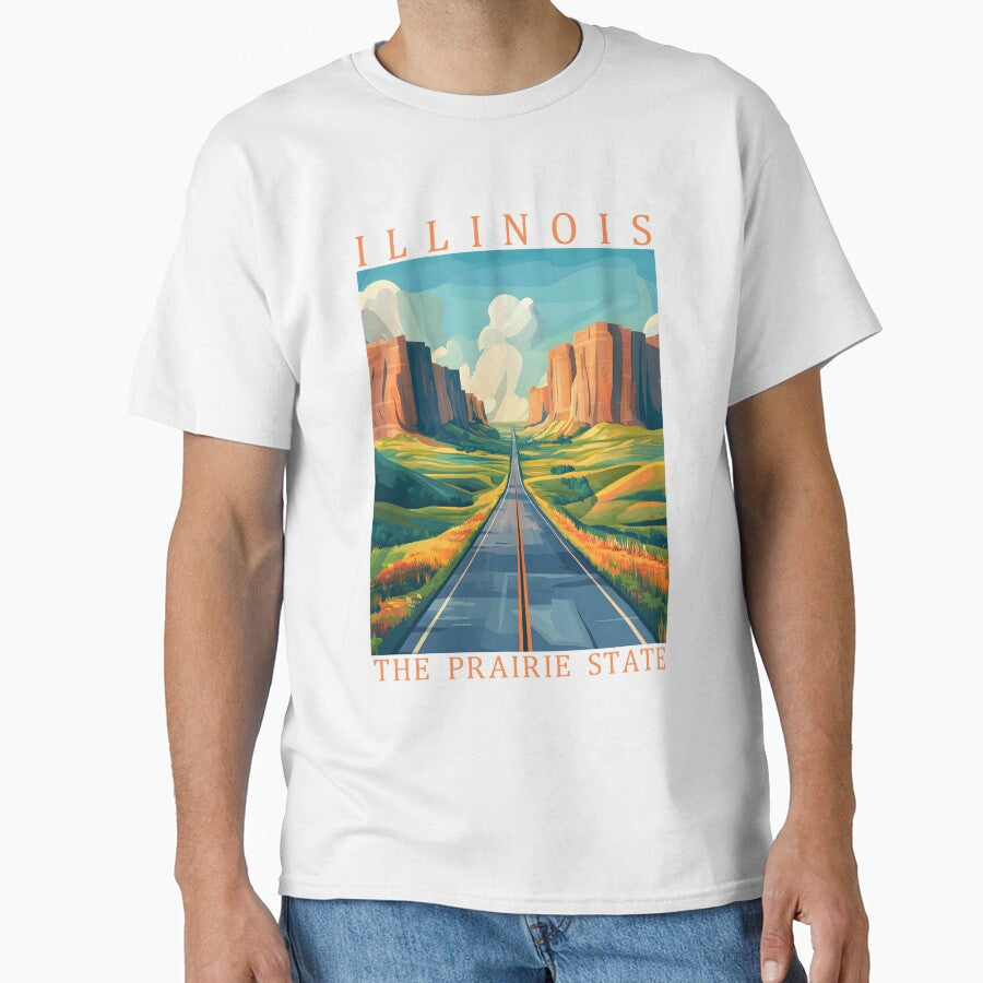 13 Illinois Travel Poster by Lucy Goosy Art