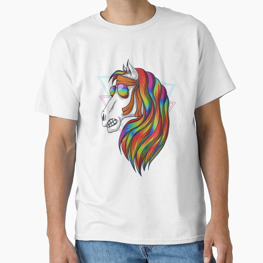 Vintage Horse Head Colorful Retro by lolahomya