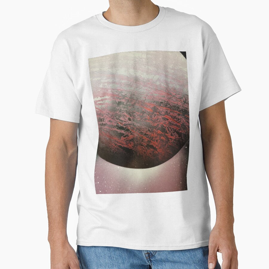 Spray paint art red planet by WoodRocksArt