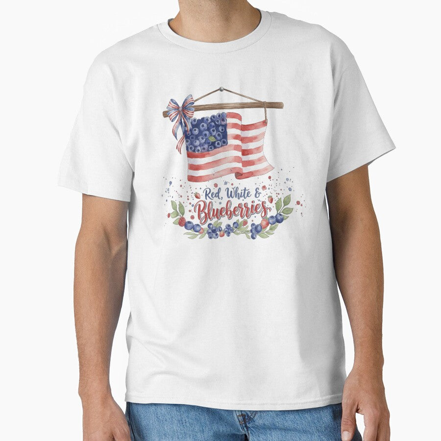 Red White & Blueberries Coquette Flag: Blueberry Budget Design | Charlie Kirk  Summer Patriotic by Run to Creations