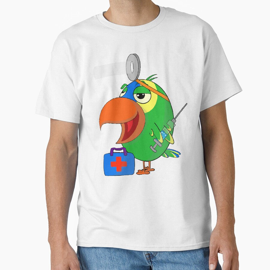 Funny Amazon parrot doctor - Parrot at work by YoshiArtDesign