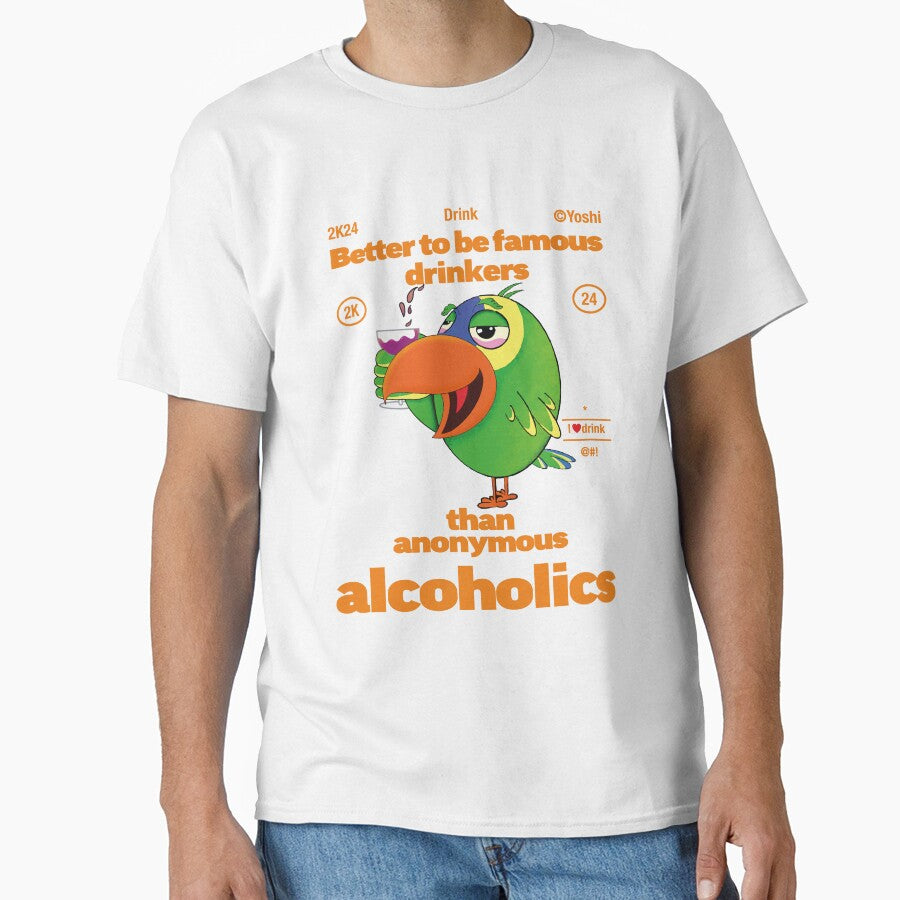 Amazon Parrot Drink Alcohol by YoshiArtDesign