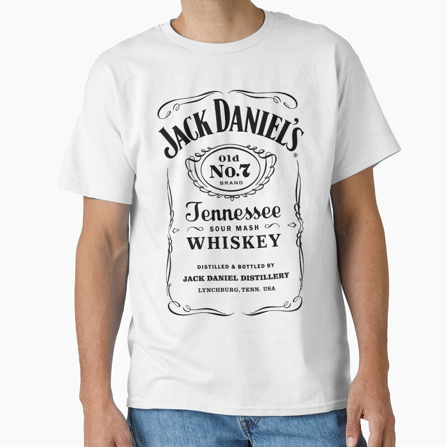 White/Bright tees - Jack Daniels Tshirt sticker merchandise by Giusepped