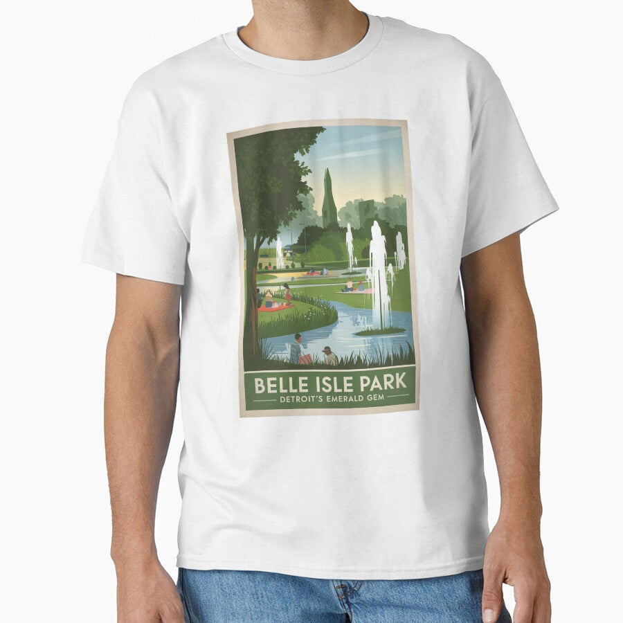 Belle Isle Park Vintage Travel Poster by TravelerRat