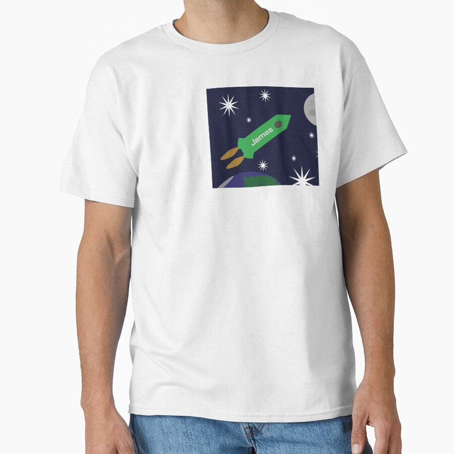 'To the moon and back' personalised green rocket with Arabic by HalunaHappy