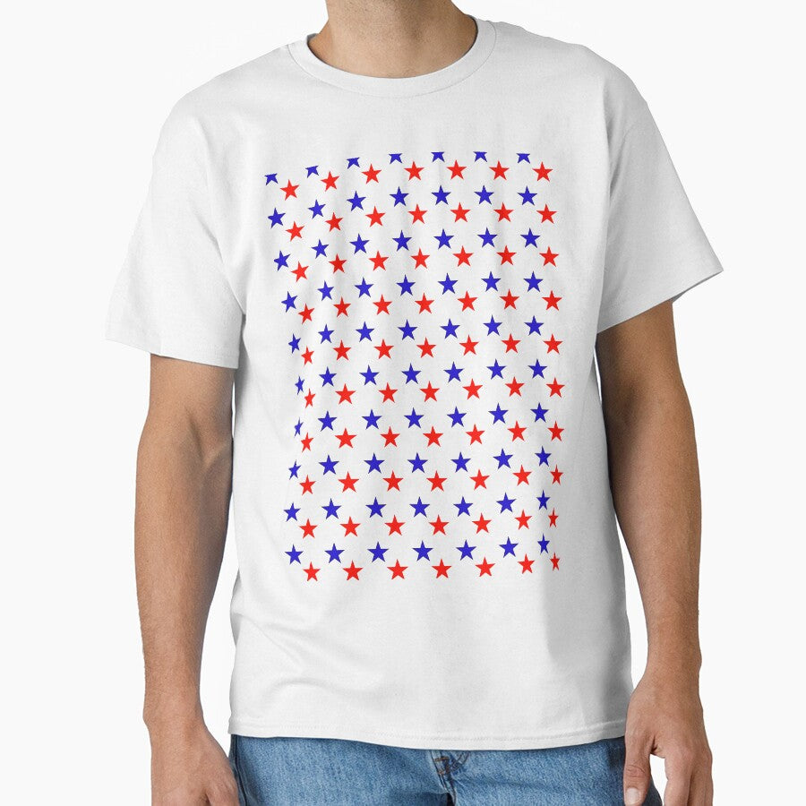 Red and Blue Stars by artistoutfitter