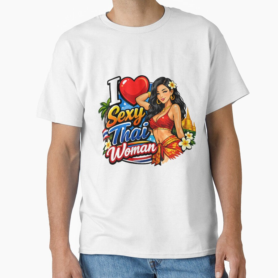 I Love Sexy Thai Woman Unisex Graphic Tee – Trendy Print-on-Demand T-Shirt by MoolokaiApperal