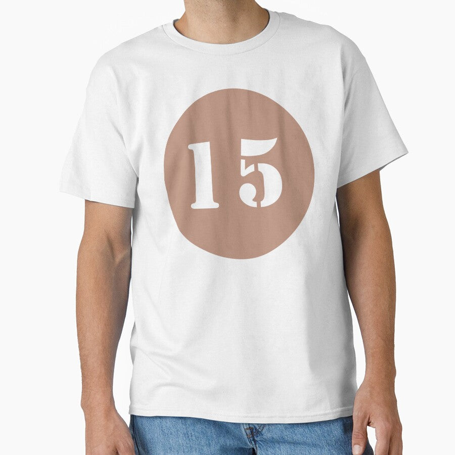 Number Fifteen (15) in Pink Circle by Ching Teoh