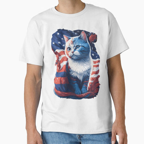 Adorable Cat Patriotic Theme by LEVI SALVIAN JANITRA