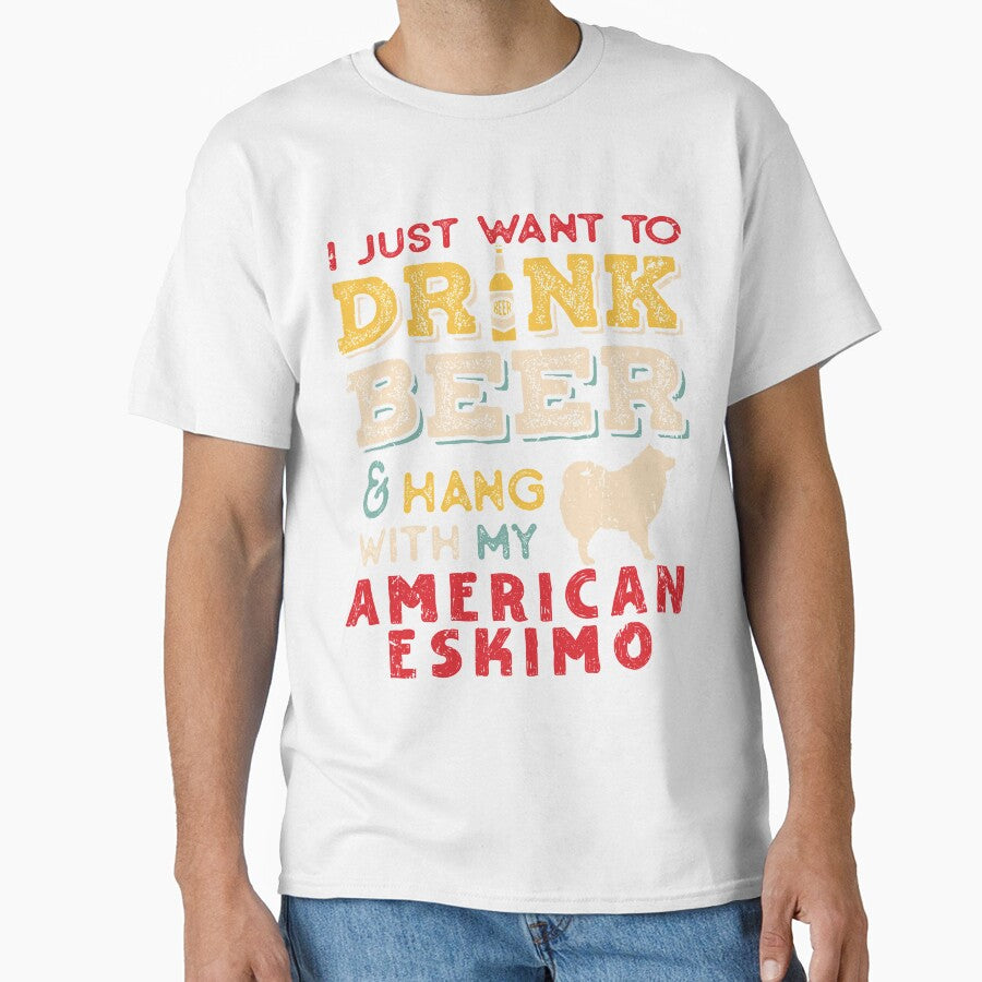 American Eskimo Dog Dad Beer Lover by rafaeltto
