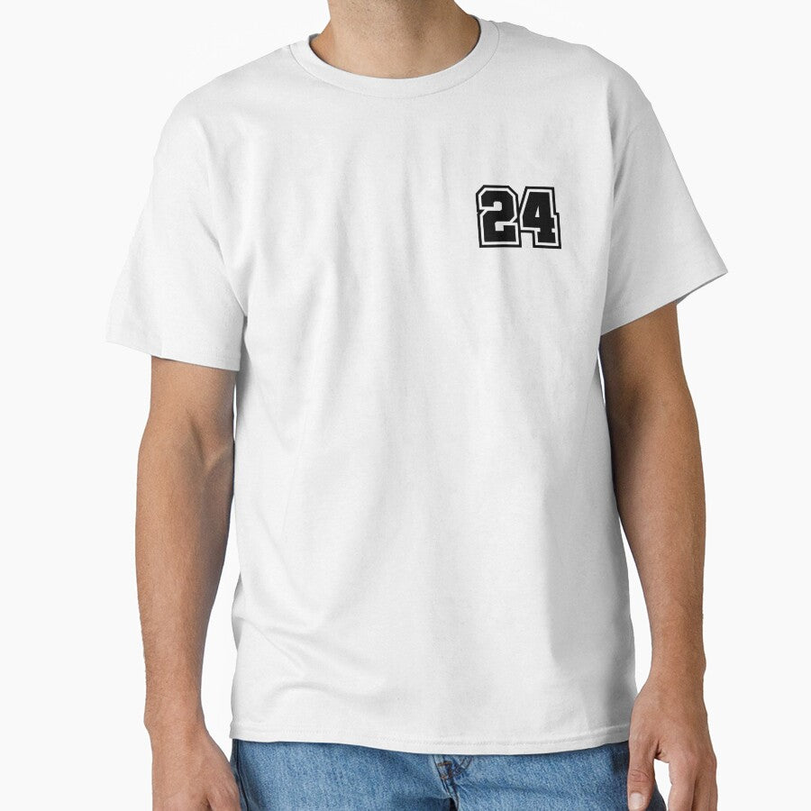 24 Number - Classic Minimalist Digit by stickerorange