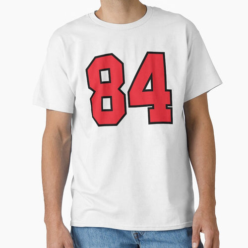 84 Sports Jersey Eighty Four Red Number Black by infrontofyou