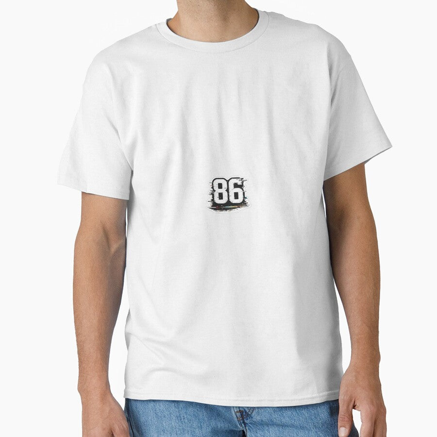 Grunge 86 Number Design Vintage Streetwear Style by Artbysarmina