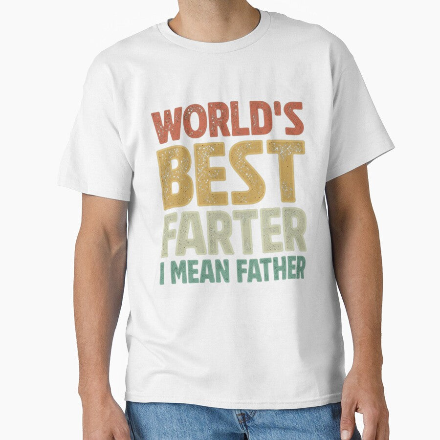 World's Best Farter I Mean Father Funny Vintage Dad Gift by haitrieuic96